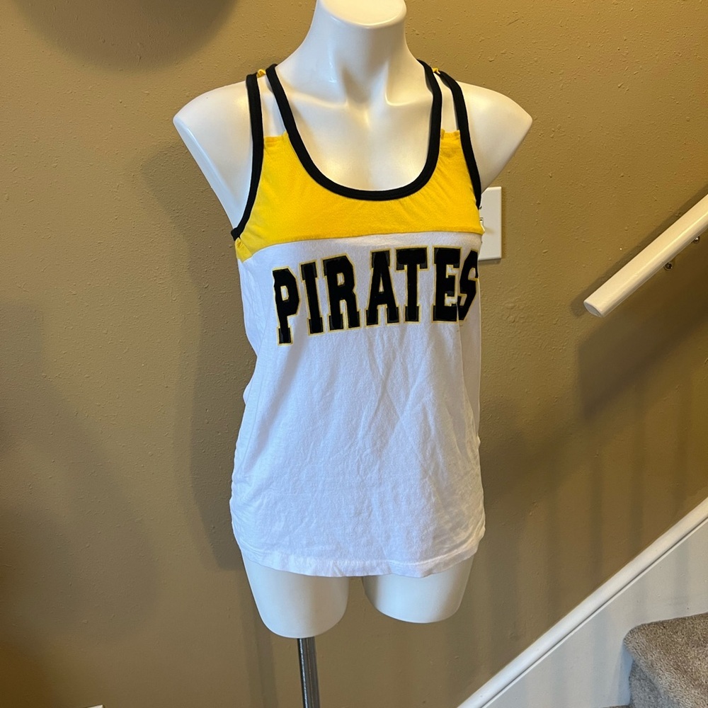 New Era Yellow and White Pittsburgh Pirates Tank Top